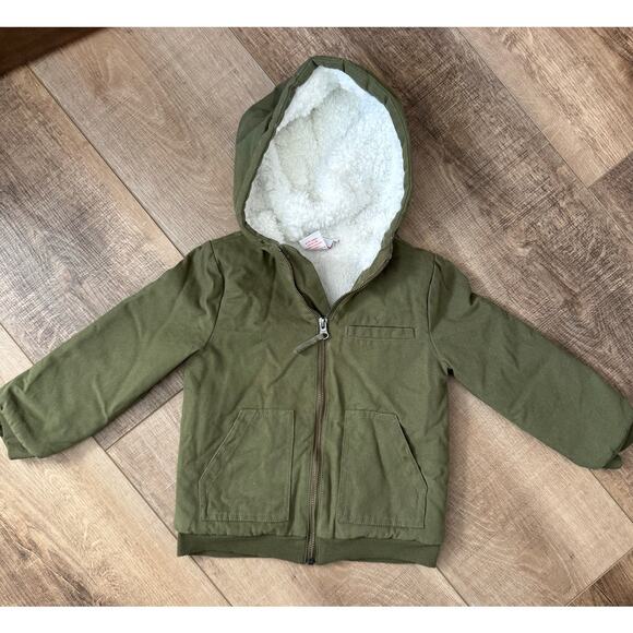 Tommy Bahama Kid's Fleece-Lined Jacket Chore Coat Size 4T Green Unisex - Picture 1 of 5